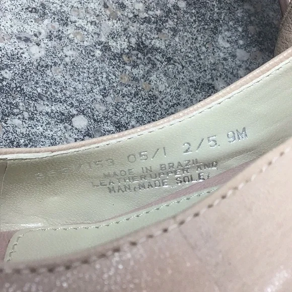 Franco Sarto Blush Pink Leather Open Toe Slingback Kitten Heels Sz.9 - Picture 3 of 10